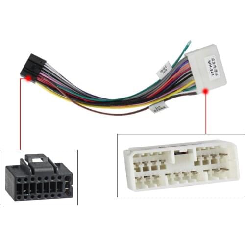 MEKEDE Car Audio Radio 16PIN Wiring Harness Adaptor For Ssangyong Chevrolet Spark Power Calbe Plug Head Unit Harness #CA6386