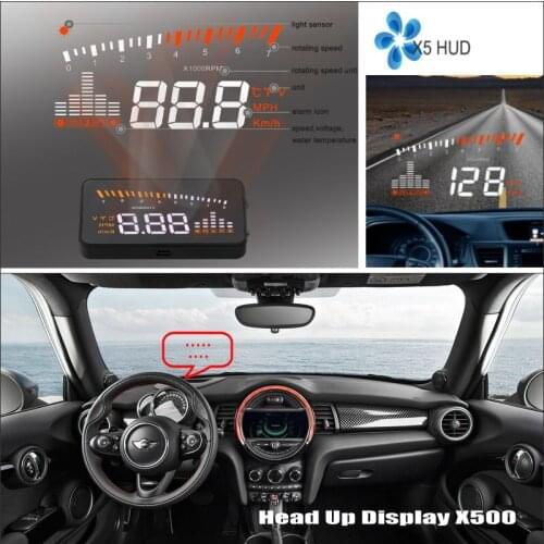 Car HUD Head Up Display For Mini Cooper R55/R56/R57/R60/R61 Auto Electronics Refkecting Windshield Safe Driving Screen Projector