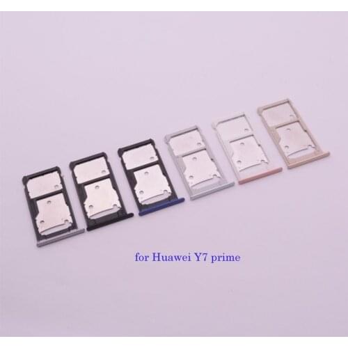 SIM Tray Holder SD Card Reader Slot Adapter for Huawei Y7