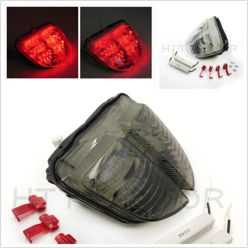 Aftermarket free shipping motorcycle parts LED Tail Brake Light for Suzuki 2006 2007 GSXR 600 GSX-R600 750 GSX-R750 SMOKE