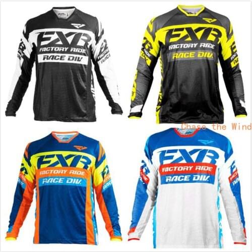 Downhill Jersey Motocross Mens MTB Shirt Motorcycle MX Racing Cycling DH Off-road Quick Dry Long Sleeve FXR DH Bici