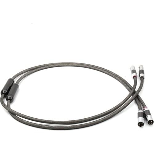 Hifi audio carbon fiber silver plated XLR connector plug Pr.ISM the 0.8 XLR balance audio interconnect cable