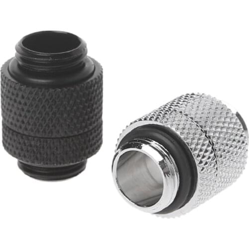 Computer Water Cooling Brass G1/4 Dual Outer Thread 360 Degree Rotary Tube Connector PC Water Cooling