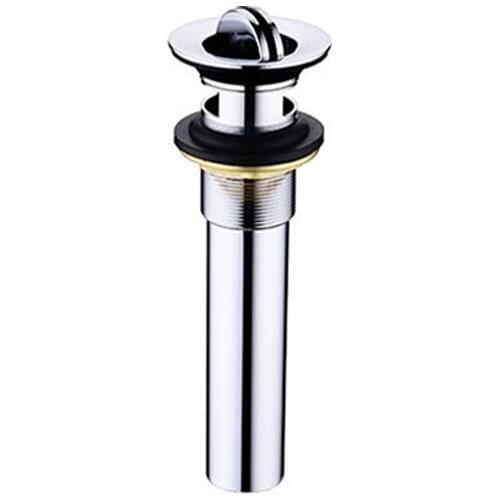 Best Selling 32mm Brass Push Down Pop up Basins Waste For Bathroom Basin Sink With Overflow