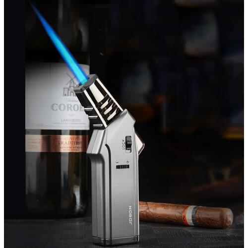 Jobon Cigar lighter.High temperature 1300℃ direct blue JET FLMAE.GAS inflatable pipe lighter