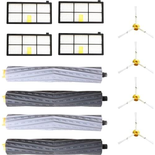 Side Brush + Roller Brush + HEPA Filter kit for iRobot Roomba 800 900 Series 860 865 870 880 890 960 980 Vacuum Cleaner Parts