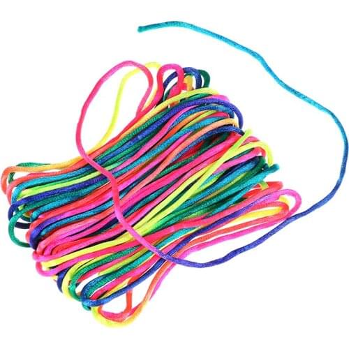 MultiColor 10meter Satin Nylon Cord Solid Rope For Jewelry Making Beading Cotton Cord For Baby Braided Silk Cord
