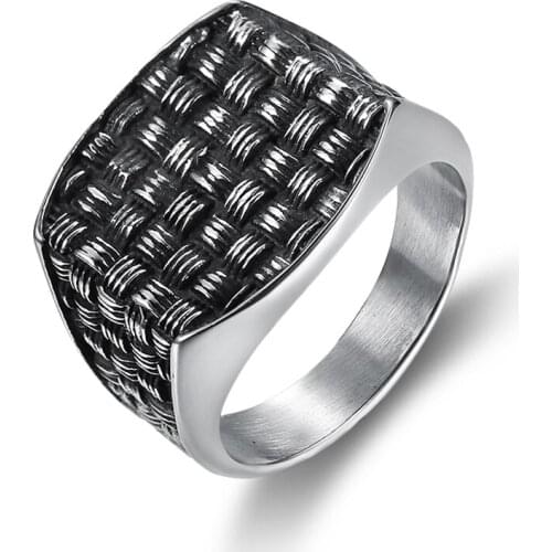 Newest punk style men jewelry rings titanium steel rock and roll antique biker jewelry cool boys fashion rings