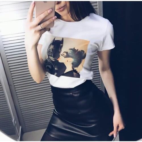 New Funny Summer Women T-shirt Tops Funny T-shirt Fashion Cool Tshirt Tees Graphic Tee Short Sleeve T-shirt White Tee Shirt