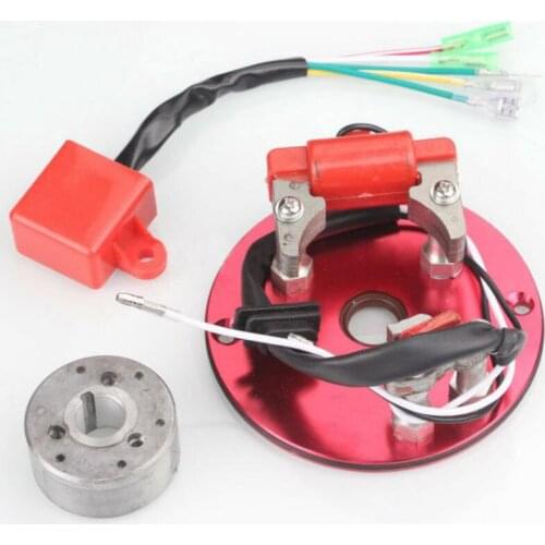 New Racing Stator Magneto Racing Inner Rotor CDI Kit Red For 110 125 140cc Lifan YX Pit Dirt Bike