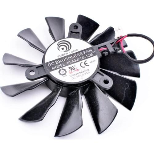 Original PLA09215S12M 12V 0.35A 85mm 42x42x42mm MSI R7-240 Graphics Card Cooling Fan 2Wire 2Pin
