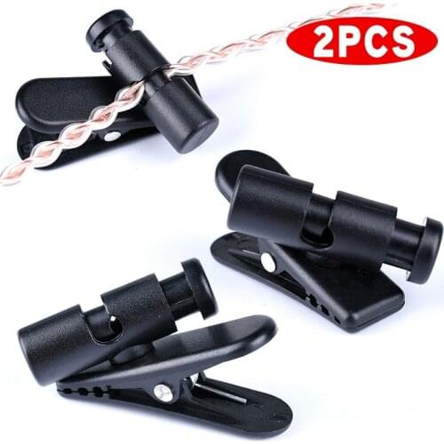 Pcmos 2Pcs Headphone Earphone Cable Cord Wire Lapel Collar Clip Holder Mount Clamp Interior Accessories Auto Fastener Clip 2020