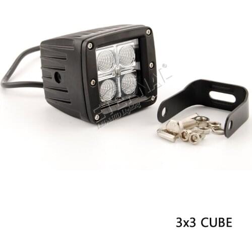 20pcs 12W LED work lights fog lights in bumper high beam lamp car accessories for 4x4 trucks auto motorcycle ATV UTV trailer