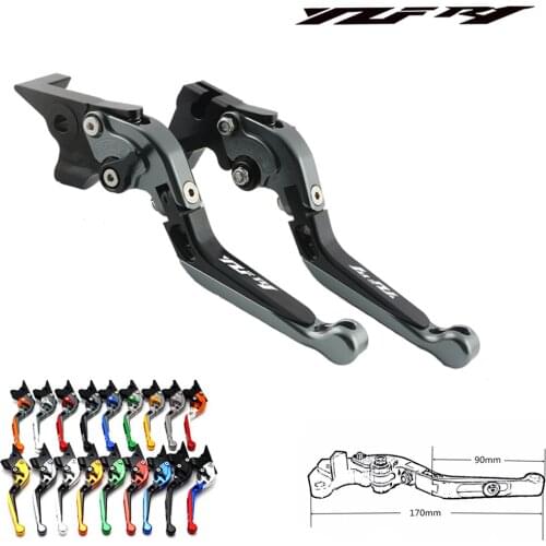 For Yamaha YZF R1 2002 2003 Adjustable Folding Extendable Motorcycle Brake Clutch Levers With Logo(YZF R1)