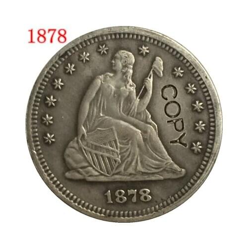 USA 1878 P,CC,S LIBERTY SEATED QUARTER DOLLARS COPY COINS
