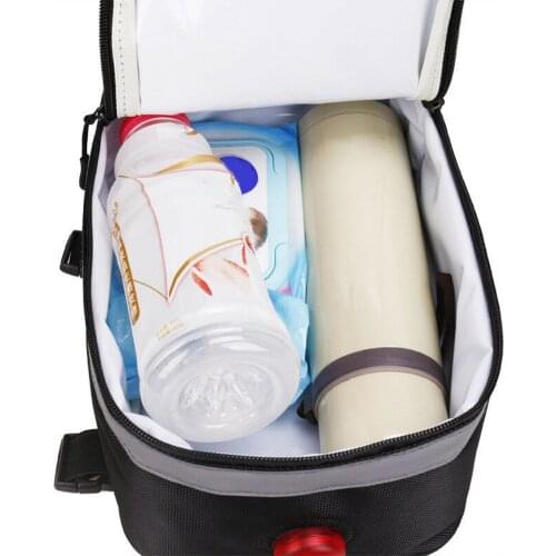 Bike Bag Mountain Road Bicycle Saddle Handbag Rear Rack Bike Battery Storage Bag Case with LED Tail Light Bicycle Accessory