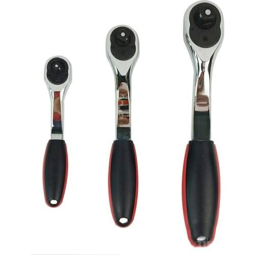 Key Ratchet High Torque Ratchet Wrench For Socket 72 Teeth Cr-V Quick Release Square Head Spanner Socket Drive spanners Hand Too