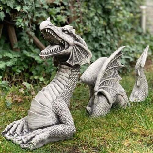 Dragon Decoration Lucky Feng Shui Chinese Dragon Office Desktop Wine Cabinet Garden Decoration Craft Gift Lawn Sculptures Decor