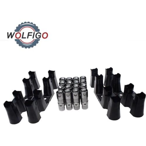 WOLFIGO New LS7 LS2 16 GM Performance Hydraulic Roller Lifters Guides 12669185 12571608 52502507 25344392 10530-16 12499225