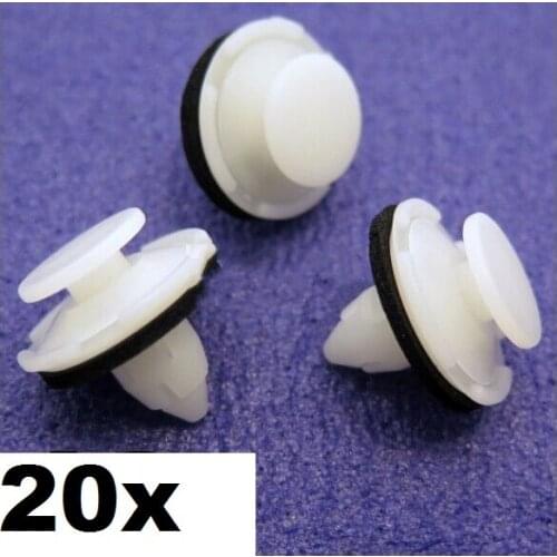 20x Boot Lid / Tailgate Trim Clips- For Honda Civic (8th Gen) & CRV (3rd Gen)