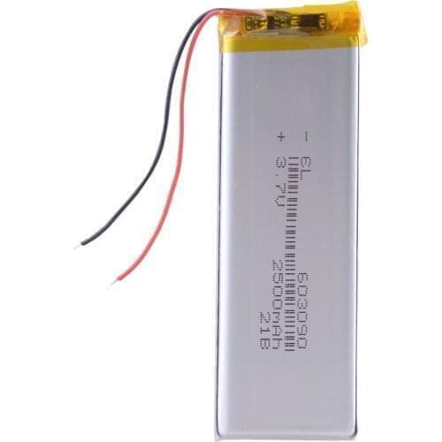 3.7V,2500mAH,603090 Polymer lithium ion / Li-ion battery for TOY,POWER BANK,GPS,mp3,mp4