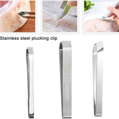 3 pcs Stainless Steel Fish Bone Remover Pliers Pincer Puller Tweezer Tongs Pick-Up Utensils Kitchen Seafood Tool Dropshipping