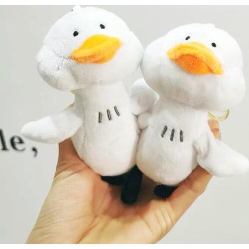 3pcs Duck Plush Toy Stuffed Bag Keychains Schoolbag Ornaments Soft Kawaii Duck Doll Animal Birthday Gift for Kids Children Xmas