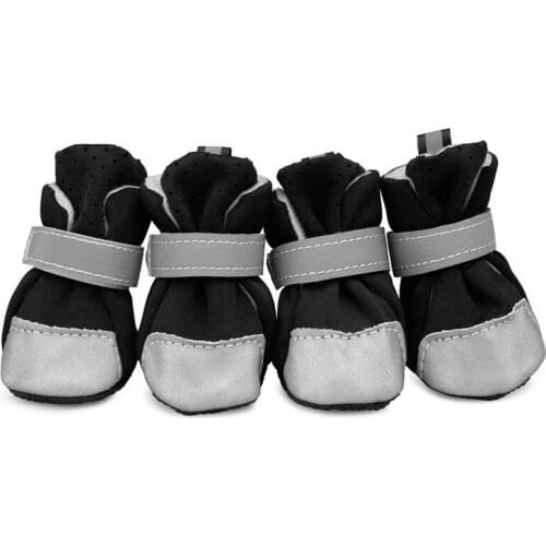 4pcs Pet Dogs Puppy Shoes Waterproof Anti-slip Breathable Gifts for Spring Summer LBShipping