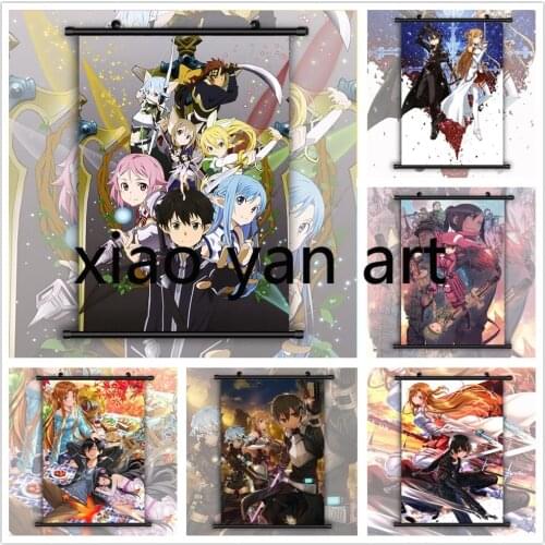 5D DIY Sword Art Online Asuna Kirito Anime Full Diamond Embroidery Diamond Painting Diamond Mosaic Cross Stitch Kits Room Decor