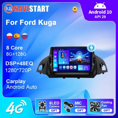 OKNAVI Touch IPS Screen Android 9.0 Car Radio Multimedia Video Player For Ford Kuga 2013-2017 Stereo Navigation GPS 2 Din MP3 4G