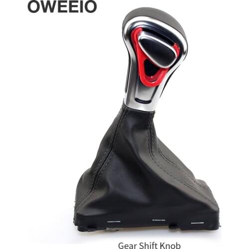 OWEEIEO Automatic Gear Shift Knob Shifter Knob Lever Stick For Audi A3 8P A4 B8 A5 A6 C6 Q5 Q7 Handball Integrated High Quality