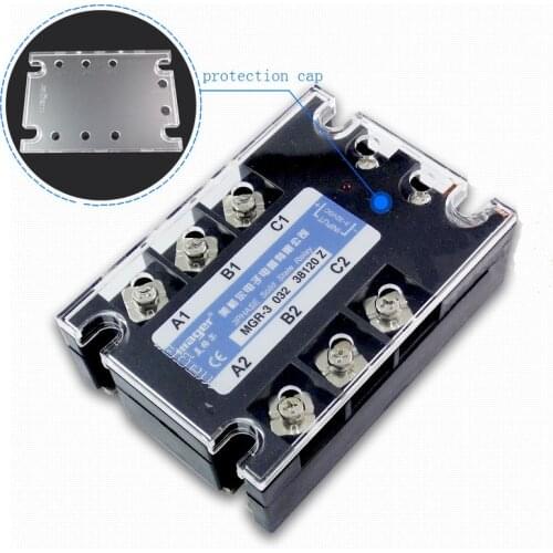 Free shipping 1pc 90A High quality Mager SSR MGR-3 032 3890Z DC-AC Three phase solid state relay DC control AC 90A 380V