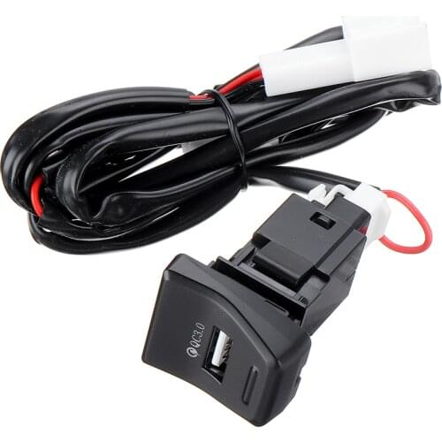 Central Control Position QC3.0 Car Charger Fog Light Switch Button For Toyota RAV4 2019 2020 2021 5th Upgrade Auto Accessories