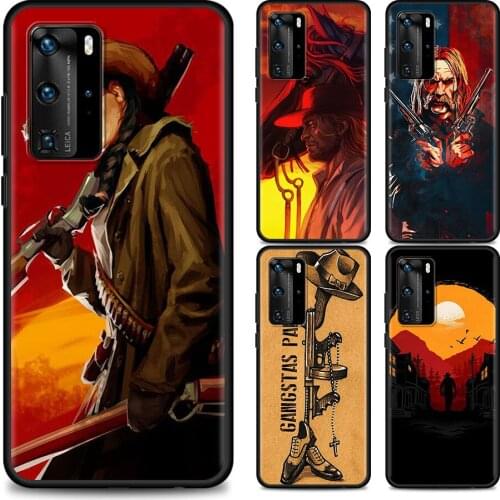 Red Dead Redemption 2 Cell Phone Case for Huawei P Smart Z 2019 P30 P40 P20 Pro Mate 20 Lite P10 Mobile Phones Cover Shell