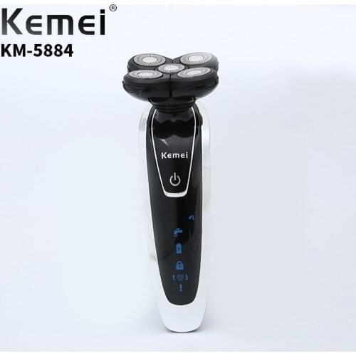 Electric Shaver Three-Blade Electric Razor Mens Facial 4D Floating High Quality Material Mens Daily Necessities KM-5884