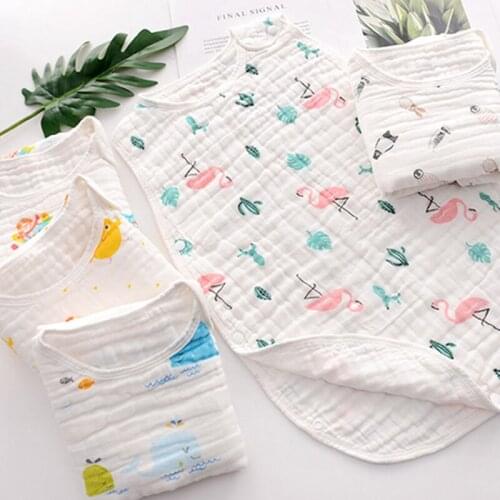Cotton Sleeping Bag Babies Crib Bedding Set Baby Blanket Anti-kick Quilt Baby Summer Blanket Sleeveless Vest Bedding