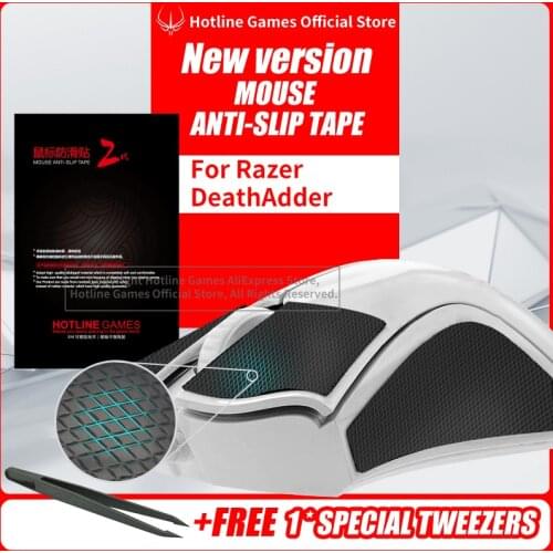 Hotline Games Mouse Anti-Slip Tape for Razer DeathAdder Mouse Sweat Resistant Pads Mouse Side Anti-Slip Stickers Mouse Skates