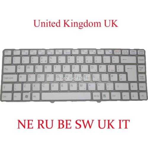 Laptop PO NE RU BE SW UK SP Keyboard For SONY For VAIO VPCEA VPC-EA Portugal Nordic Russia Belgium Swiss United Kingdom Spanish