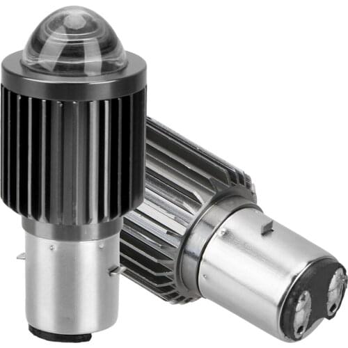 LEEPEE Moto Led CSP Bulbs Fog Lights H4 BA20D ATV Accessories lens Lamp Scooter Motorcycle Headlight 6000K