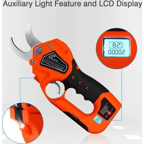 Mini Cordless Pruner Secateur Branch 30mm Pruning Scissors Cordless Lithium Electric Pruning Shears Garden Park Pruner Cutter