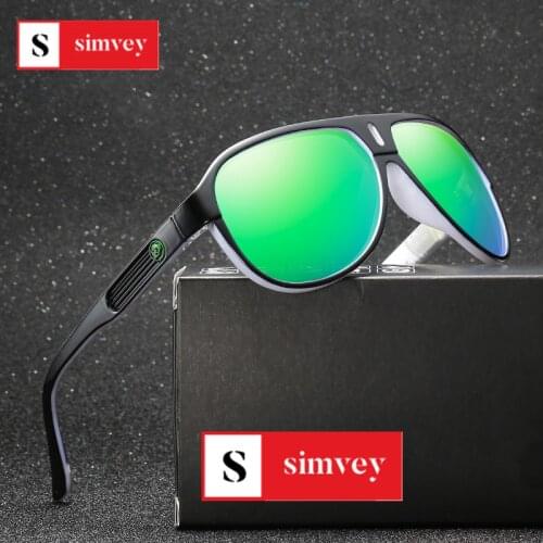 Simvey Fashion Polarized Fishing Sunglasses Women Men Outdoor Sports Goggles Oversized Mirrored Sunglasses UV400 Protection