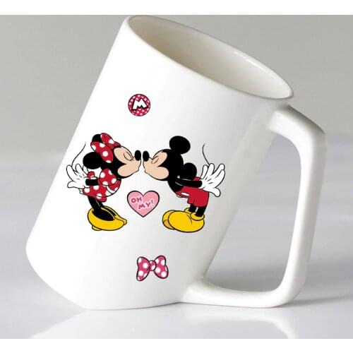 Cartoon mickey minnie wall stickers for kids rooms computer cup home decoration plane pvc wall decals art diy mural posters