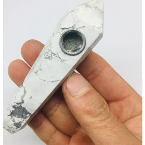 Natural quartz crystal smoking pipe wand reiki healing gifts wholesale price 2pcs filter and 1pcs brush healing