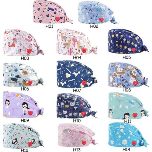 2021 New Nurse Hat Doctor Surgicals Cap Cartoon Laboratory Pet Shop Doctor Hat Surgicals Caps Womens Operating Room Hats