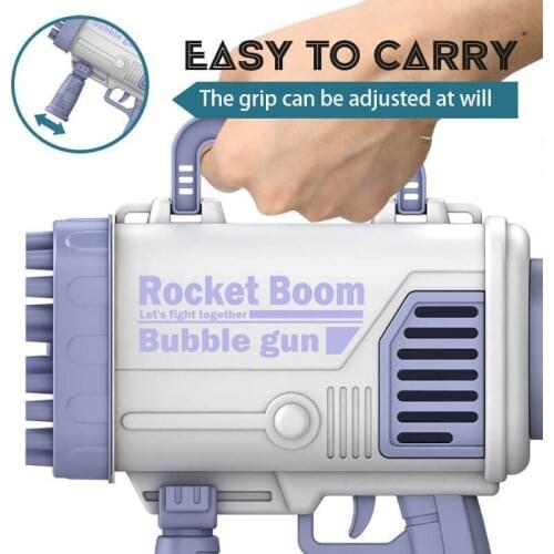 2021 New Summer Magic Bubble Machine Electric Automatic Bubble Blower Maker Gun Kids Outdoor Toys Birthday Gift