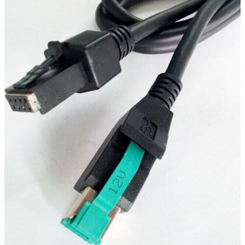 New Brand 7ft 12V to 2x4P Powered USB Cable For NCR Printer