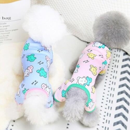 Wholesale New Autumn Winter Xs Dog Clothes For Small Dogs Boy Girls Teddy Print Jumpsuits Costume Puppy Outfit Pet Clothing
