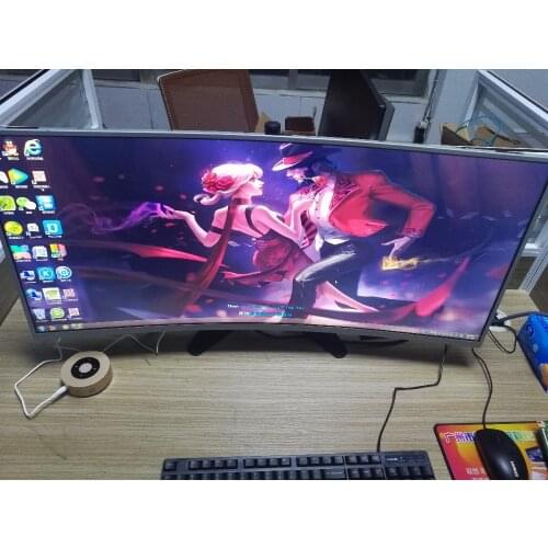 Original New Curved LCD panel M350DVR01.0 2K&144Hz&2000R with HDMI&DisplayProt controller board For DIY Acer Z35 Game PUBG LOL