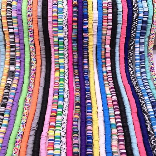 New 6mm Color Polymer Clay Beads Slices for Girls Bracelet Making Diy Necklace&Bracelet Accessories