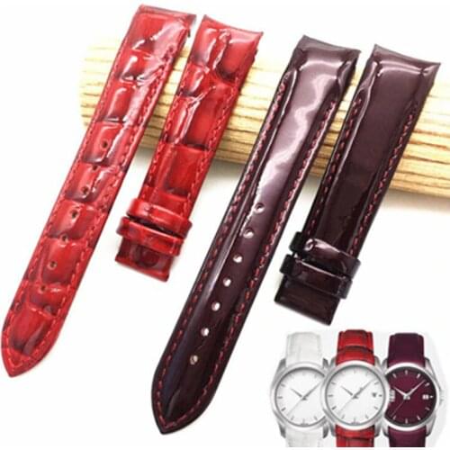 18mm (Buckle16mm) For Tissot Women Watch T035210A T035207 High Quality Genuine Leather Watch Bands Strap